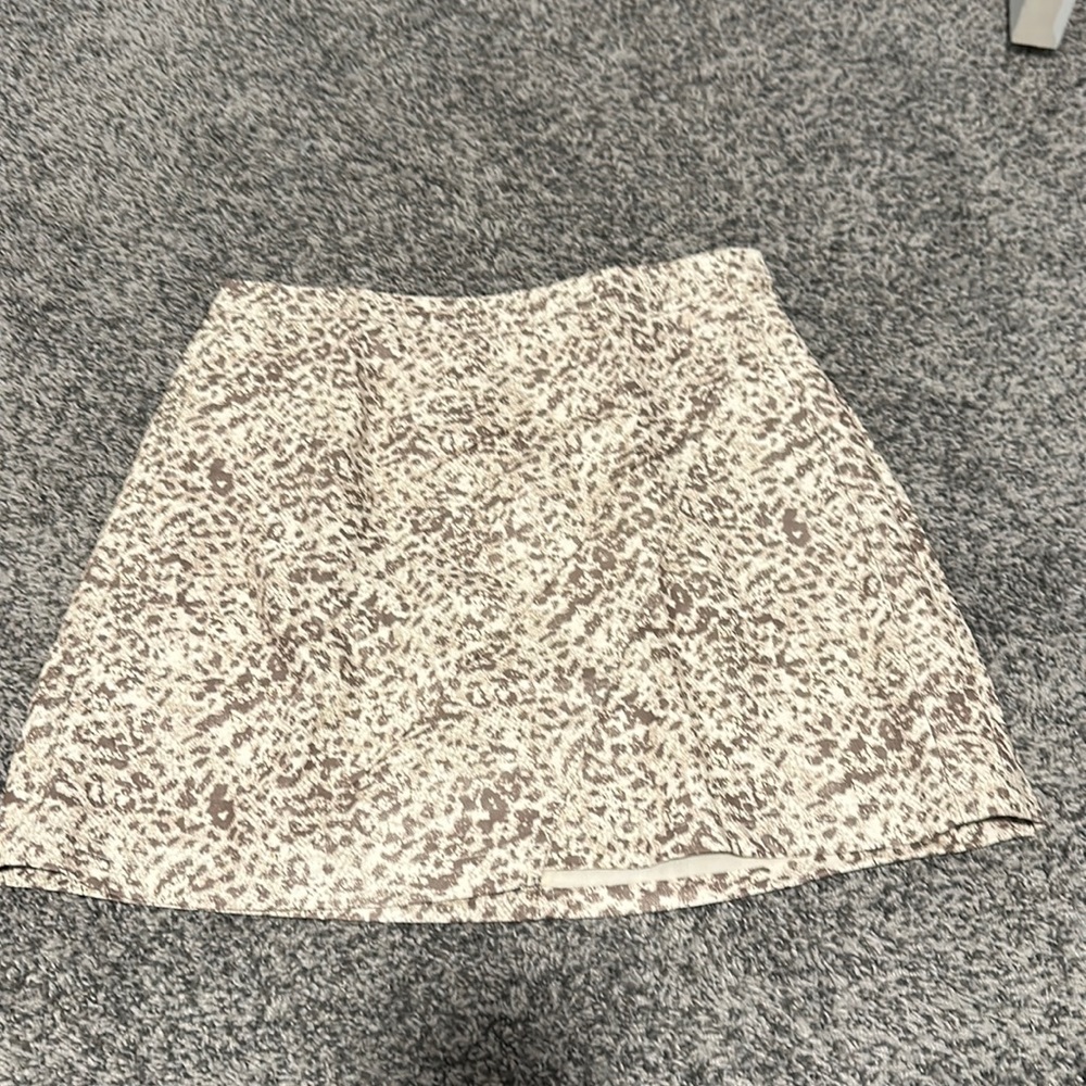 Free People faux leather wrap skirt
